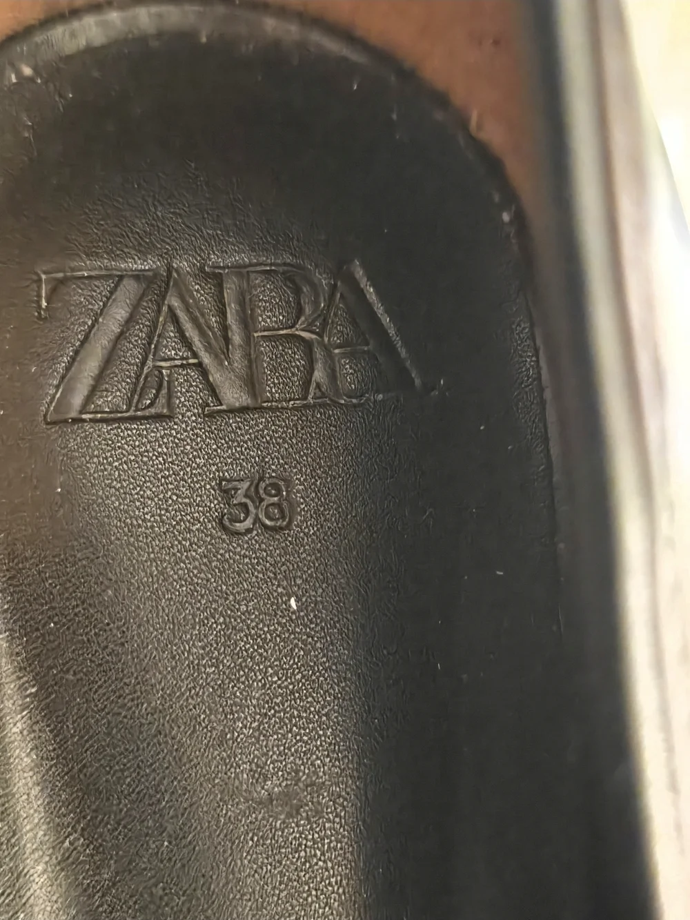 Zara Black Platform Chain Loafers UK 38 US 8